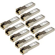 Image de StarTech.com Module SFP GBIC compatible HPE J8177C - Transceiver 1000BASE-T - Paquet de 10 (J8177C10PKST)