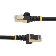 Image de StarTech.com Cordon de raccordement CAT6a - 1,5 m - Sans crochet - Câble patch RJ45 - Noir (6ASPAT150CMBK)