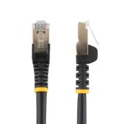 Image de StarTech.com Cordon de raccordement CAT6a - 1,5 m - Sans crochet - Câble patch RJ45 - Noir (6ASPAT150CMBK)