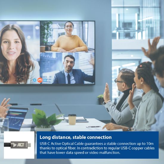 Image de ACT câble USB USB 3.2 Gen 2 (3.1 Gen 2) 3 m USB C Noir, Gris (AK4303)
