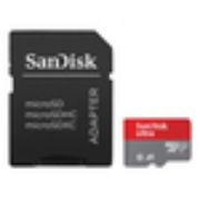Image de Sandisk 64GB, microSDXC, UHS 1, A1, Class 10, SD adapter Mémoire flash - Gris,Rouge (SDSQUAB-064G-GN6MT)