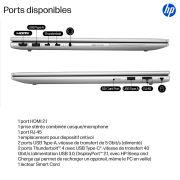 Image de HP EliteBook 6 G1i AI Intel Core Ultra 7 255U Ordinateur portable 40,6 cm (16") WUXGA 32 Go DDR5-SDRAM 512 Go SSD Wi-Fi 6E (802.11ax) Windows 11 Pro AI PC Argent (A26YMEA)