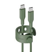 Image de PanzerGlass empower™ by ® Racing 60W USB-C to USB-C Cable | USB 2.0 | 2M | Sage câble USB Vert (EM42585)