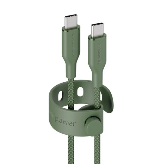 Image de PanzerGlass empower™ by ® Racing 60W USB-C to USB-C Cable | USB 2.0 | 2M | Sage câble USB Vert (EM42585)