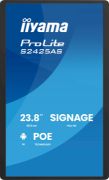 Image de iiyama ProLite Écran plat de signalisation numérique 60,5 cm (23.8") LCD Wifi 500 cd/m² Full HD Noir Intégré dans le processeur Android 24/7 (S2425AS-B1P)