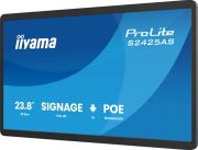 Image de iiyama ProLite Écran plat de signalisation numérique 60,5 cm (23.8") LCD Wifi 500 cd/m² Full HD Noir Intégré dans le processeur Android 24/7 (S2425AS-B1P)