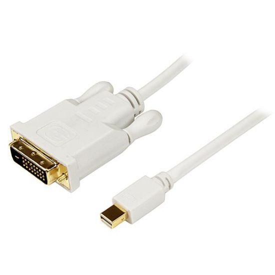 Image de StarTech.com Adaptateur Mini DisplayPort vers DVI - Câble Mini DP / DVI-D 1080p / 1920x1200 - Blanc 91 cm (MDP2DVIMM3W)