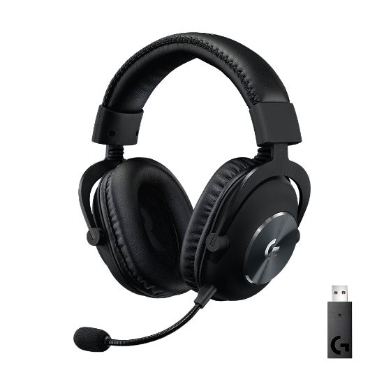 Image de Logitech G Pro X Lightspeed wireless gaming Casque - Noir (981-000907)