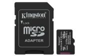 Image de Kingston Technology Carte 128GB microSDXC Industrielle C10 A1 pSLC + adaptateur SD (SDCIT2/128GB)