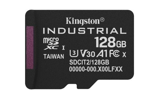 Image de Kingston Technology Carte 128GB microSDXC Industrielle C10 A1 pSLC emballage individuel sans adaptateur (SDCIT2/128GBSP)