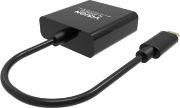 Image de Vision  câble vidéo et adaptateur USB Type-C VGA (D-Sub) Noir (TC-USBCVGA/BL)