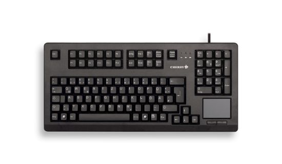 Image de CHERRY TouchBoard G80-11900 Clavier mécanique filaire, touchpad, noir, USB, AZERTY - FR (G80-11900LUMFR-2)