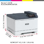 Image de Xerox Imprimante recto verso A4 40 ppm C410, PS3 PCL5e/6, 2 magasins 251 feuilles (C410V_DN)