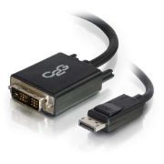 Image de C2G Câble adaptateur DisplayPort mâle vers DVI-D mâle à liaison simple de 2 M - Noir (84329)