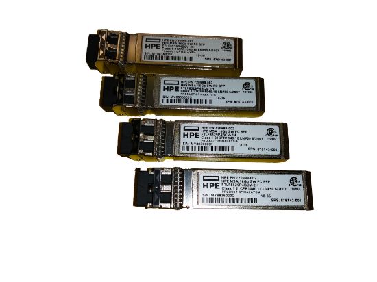 Image de HP E MSA 16Gb Short Wave Fibre Channel SFP+ 4-pack Transceiver Modules émetteur-récepteur de réseau (C8R24B)