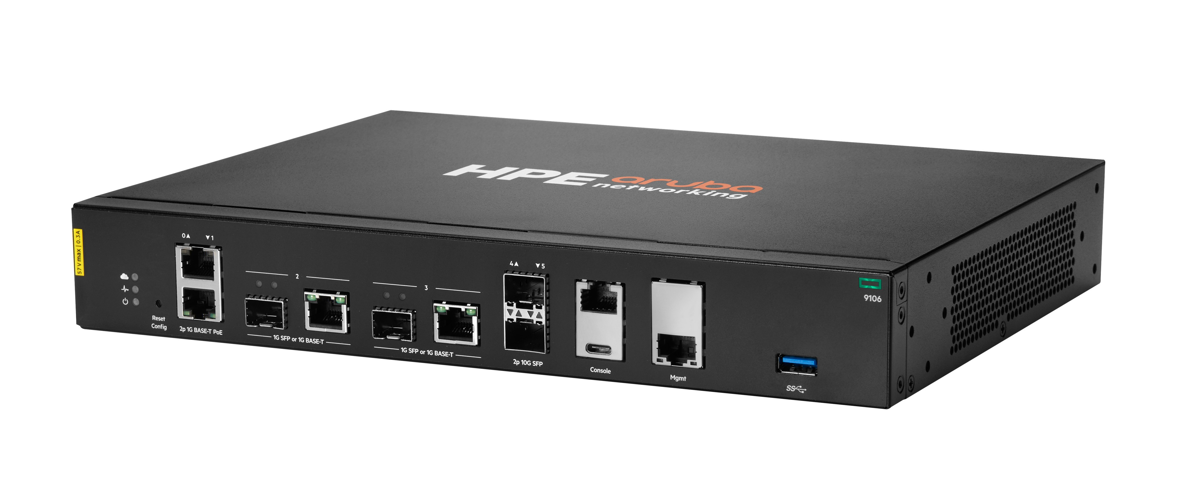 HP E Aruba Networking 9106 (RW) 2x SFP+ 2x Combo 2x PoE Hybrid G ...