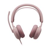 Image de Logitech Zone Wired 2 for Business, Teams Version, Rose Casque (981-001616)