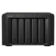 Image de Synology , 5x 2.5/3.5" SATA HDD/SSD, eSATA, 21.5 dB, 100-240 V, 50/60 Hz, 200 W, 157 x 248 x 233 mm, 3910 g Réseau de stockage SAN - Noir (DX517)