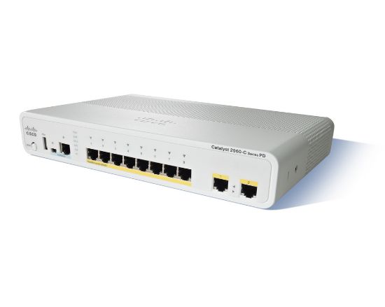 Image de Cisco Catalyst WS-C2960CPD-8PT-L Switch - Blanc (WS-C2960CPD8PTL-RF)