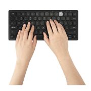 Image de Kensington Multi-Device Dual Wireless Compact Keyboard clavier RF sans fil + Bluetooth QWERTY Anglais britannique Noir (K75502UK)