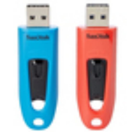 Image de SanDisk Ultra Clé USB - Bleu,Rouge (SDCZ48-064G-G46BR2)