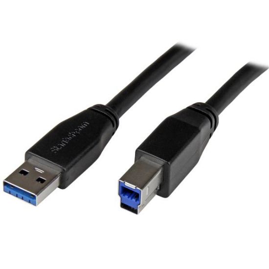 Image de StarTech.com Câble USB 3.0 actif USB-A vers USB-B de 5 m - M/M (USB3SAB5M)