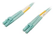 Image de Eaton Tripp Lite series 100G Duplex Multimode 50/125 OM4 LSZH Fiber Optic Cable (LC/LC), Aqua, 25 m Câble de fibre optique - Turquoise (N820-25M-OM4)