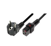 Image de NEXT UPS Systems IEC LOCK Power Cable, 16A, EU PLUG (M) In, IEC-C19(F) Out, 2m Cordon d'alimentation - Noir (88031)