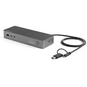 Image de StarTech.com Station d'Accueil Universelle pour Ordinateur Portable, Station d'Accueil Hybride USB-C & USB-A, Dual 4K DP & HDMI, 100W PD, Mac / Windows / Chrome OS, 4x USB 5 ... (DK30C2DPEPUE)