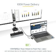 Image de StarTech.com Station d'Accueil Universelle pour Ordinateur Portable, Station d'Accueil Hybride USB-C & USB-A, Dual 4K DP & HDMI, 100W PD, Mac / Windows / Chrome OS, 4x USB 5 ... (DK30C2DPEPUE)