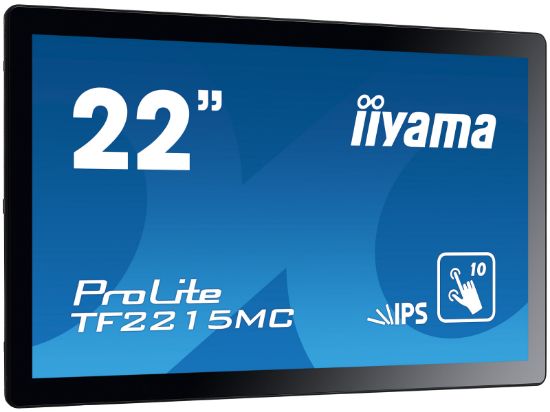 Image de iiyama ProLite écran plat de PC 54,6 cm (21.5") 1920 x 1080 pixels Full HD LED Écran tactile Multi-utilisateur Noir (TF2215MC-B2)