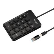 Image de Targus clavier numérique Universel USB Noir (AKP13GL)