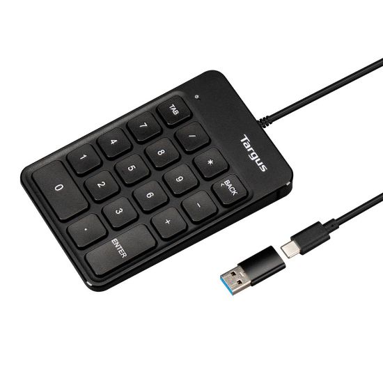 Image de Targus clavier numérique Universel USB Noir (AKP13GL)