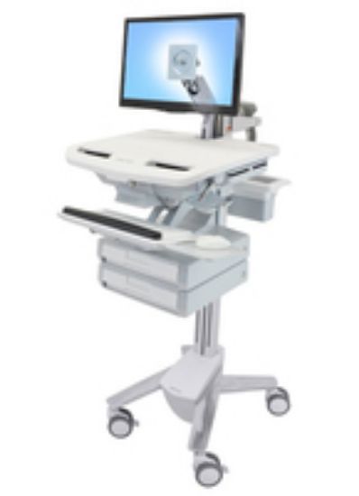 Image de Ergotron StyleView Chariots et supports multimédias - Aluminium,Gris,Blanc (SV43-1220-0)