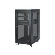 Image de StarTech.com Armoire Rack Serveur 24U à 4 Montants, Armoire Verrouillable 19" pour Ordinateur/AV/Équipement IT, Rack Réseau pour Bureau/Domicile avec Roulettes et Rails de Mont ... (RK2433BKM)