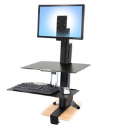 Image de Ergotron Kit pour utilisateur de grande taille, moniteur unique Chariots et supports multimédias - Noir (97-845)