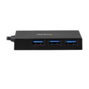 Image de StarTech.com Hub USB 3.2 Gen 1 (5Gbps) à 4 ports - Concentrateur USB-C vers 1x USB-C 3x USB-A (HB30C3A1CFB)