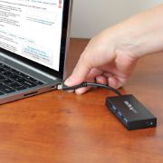 Image de StarTech.com Hub USB 3.2 Gen 1 (5Gbps) à 4 ports - Concentrateur USB-C vers 1x USB-C 3x USB-A (HB30C3A1CFB)