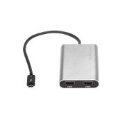 Image de StarTech.com Adaptateur Thunderbolt 3 vers Double HDMI 2.0 - Adaptateur Vidéo Double Écran Thunderbolt 3 TB3 USB Type C vers HDMI 2.0 4K 60 Hz - Certifié Thunderbolt 3 - Mac ... (TB32HD24K60)