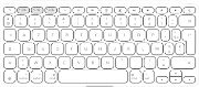 Image de Logitech Keys-To-Go 2 clavier Universel Bluetooth AZERTY Français Blanc (920-013007)