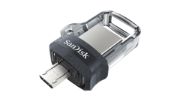 Image de SanDisk Ultra Dual m3.0 Clé USB - Noir, Argent, Transparent (SDDD3-032G-G46)