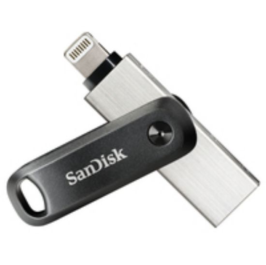 Image de SanDisk iXpand FLASH DRIVE GO FOR YOUR IPHONE Clé USB - Gris,Argent (SDIX60N-128G-GN6NE)
