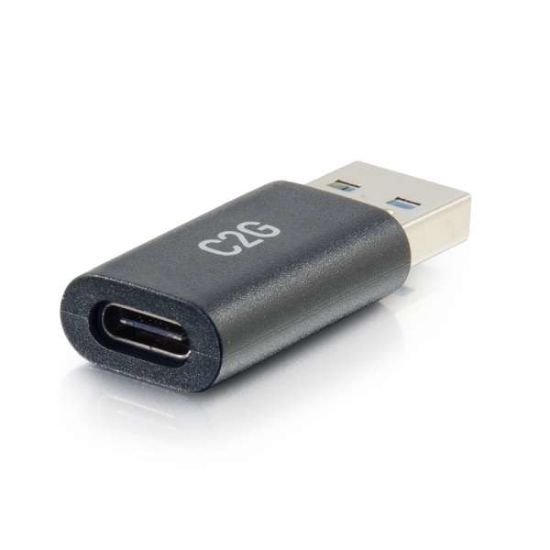 Image de C2G Adaptateur convertisseur SuperSpeed USB 5 Gbits/s USB-C® femelle vers USB-A mâle (54427)