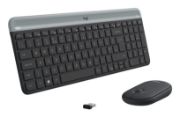Image de Logitech MK470 clavier Souris incluse RF sans fil QWERTY US International Graphite (920-009204)