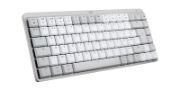 Image de Logitech MX Mini Mechanical for Mac clavier Bureau Bluetooth AZERTY Français Gris, Blanc (920-010795)