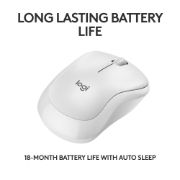 Image de Logitech M240 Bluetooth, Sans fil, Compacte, Portable, Suivi fluide, Batterie 18 mois, Windows, macOS, ChromeOS, Convient à PC, Mac, Ordinateur portable, Tablettes Souris - B ... (910-007120)