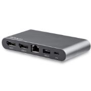 Image de StarTech.com Dock USB-C à double affichage Displayport 4K - Mini Station d'Accueil - Power Delivery Passthrough 100 W - GbE - Hub USB-A 2 Ports - Adaptateur Multiport USB Typ ... (DK30C2DAGPD)