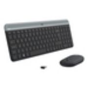 Image de Logitech MK470 clavier Souris incluse RF sans fil AZERTY Belge Graphite (920-009194)