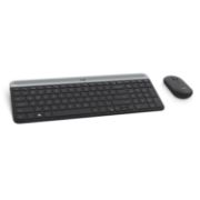 Image de Logitech MK470 clavier Souris incluse RF sans fil AZERTY Belge Graphite (920-009194)