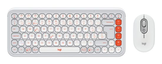 Image de Logitech Bluetooth, , AA, 59.4 x 104.8 x 35.2 mm, 81.4 g, 2x AAA, 324.51 x 136.96 x 22 mm, 530 g - QWERTZ Clavier - Blanc (920-013276)